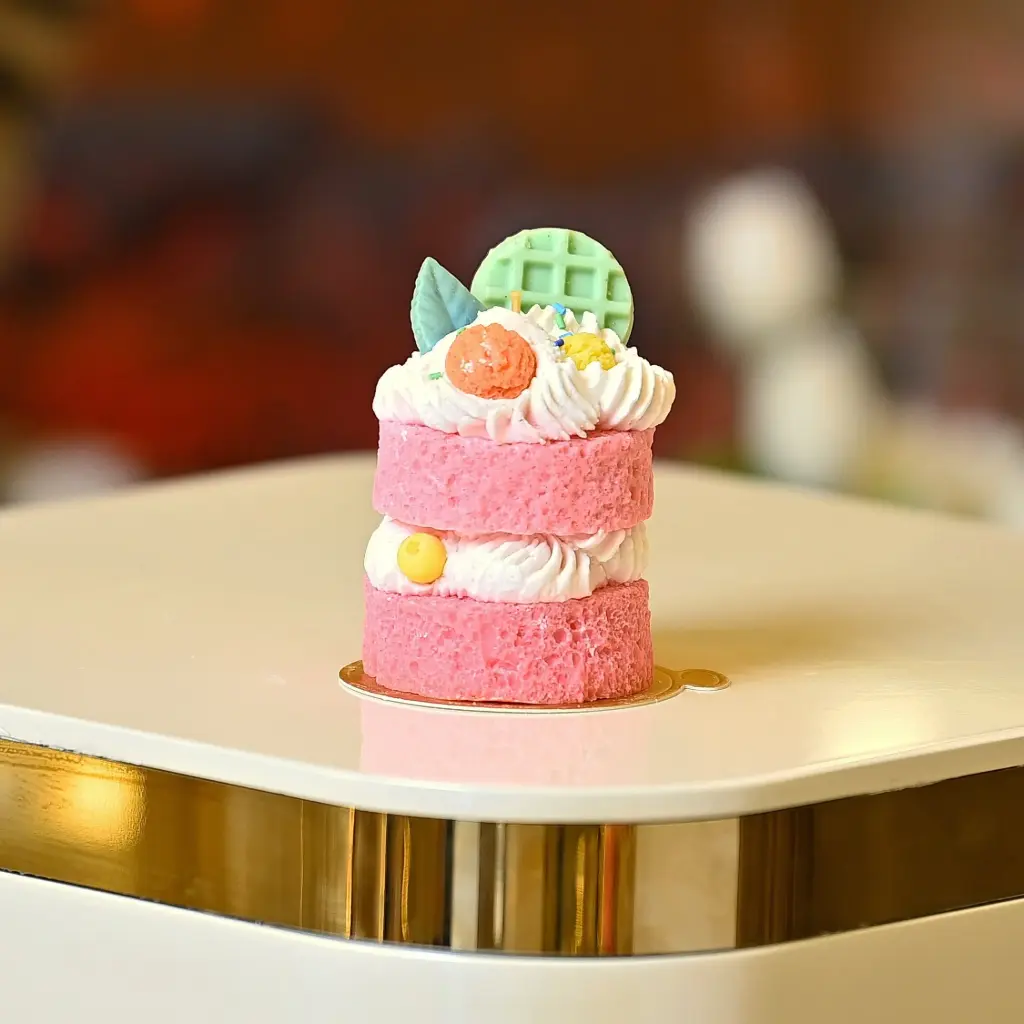 Mini Duo Tart Candle شمعة تارت ثنائية صغيرة (Pink)