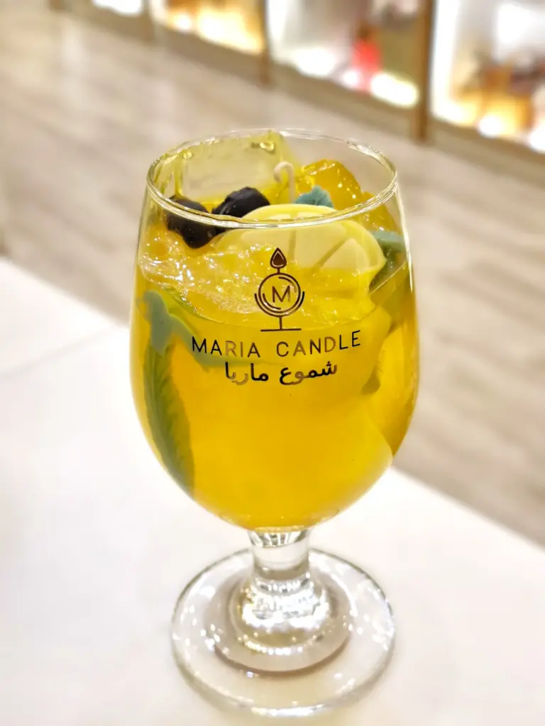 Cocktail Glass Candle شمعة كأس زجاجية كوكتايل