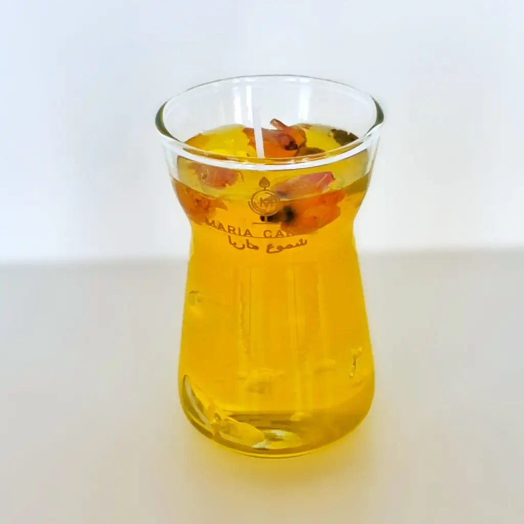 Rose Water Cup candle شمعة كأس ماء الورد
