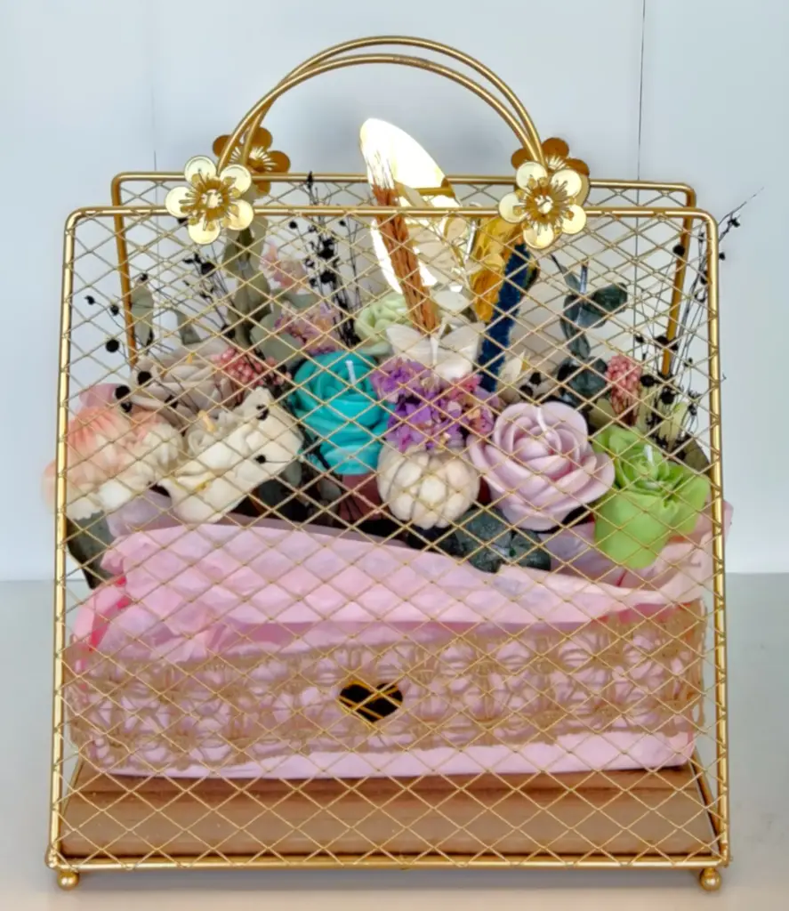 HandBag Flower Cage Candle شمعة قفص حقيبة يد