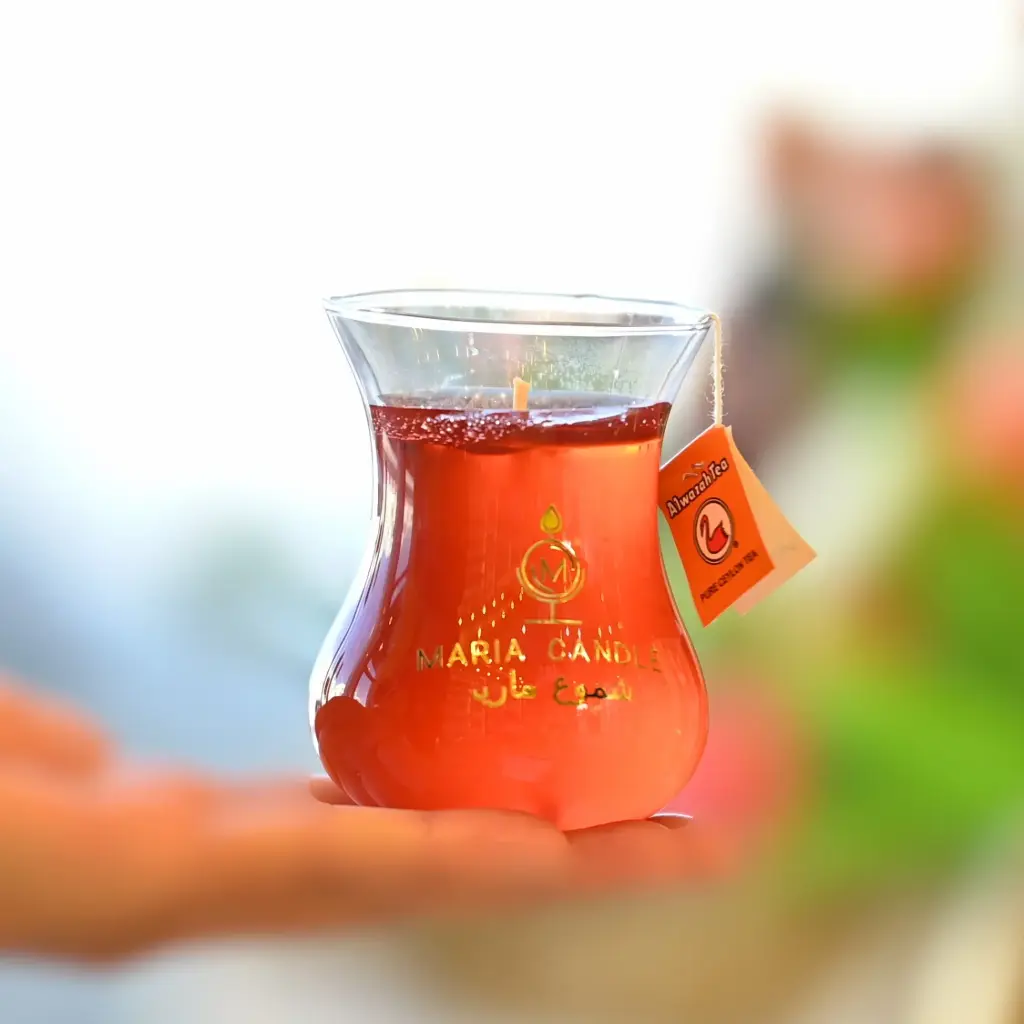 Qatarian tea large candle شمعة شاي قطري كبير