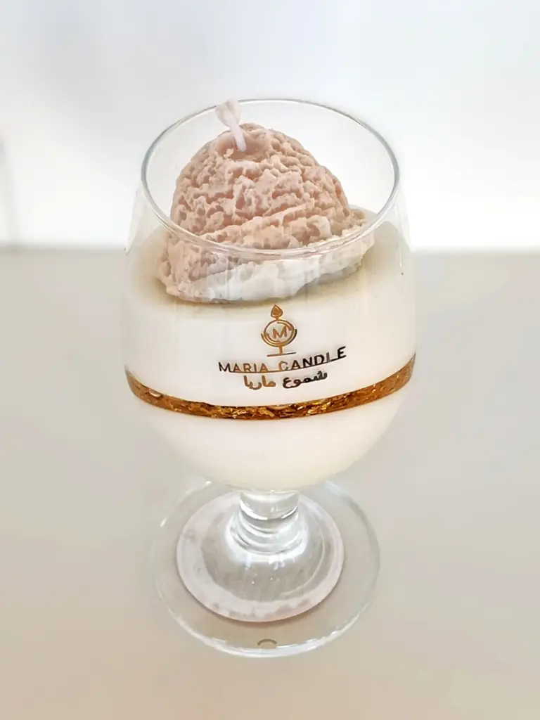 Ice cream Medium cup candle شمعة كوب آيس كريم المتوسط
