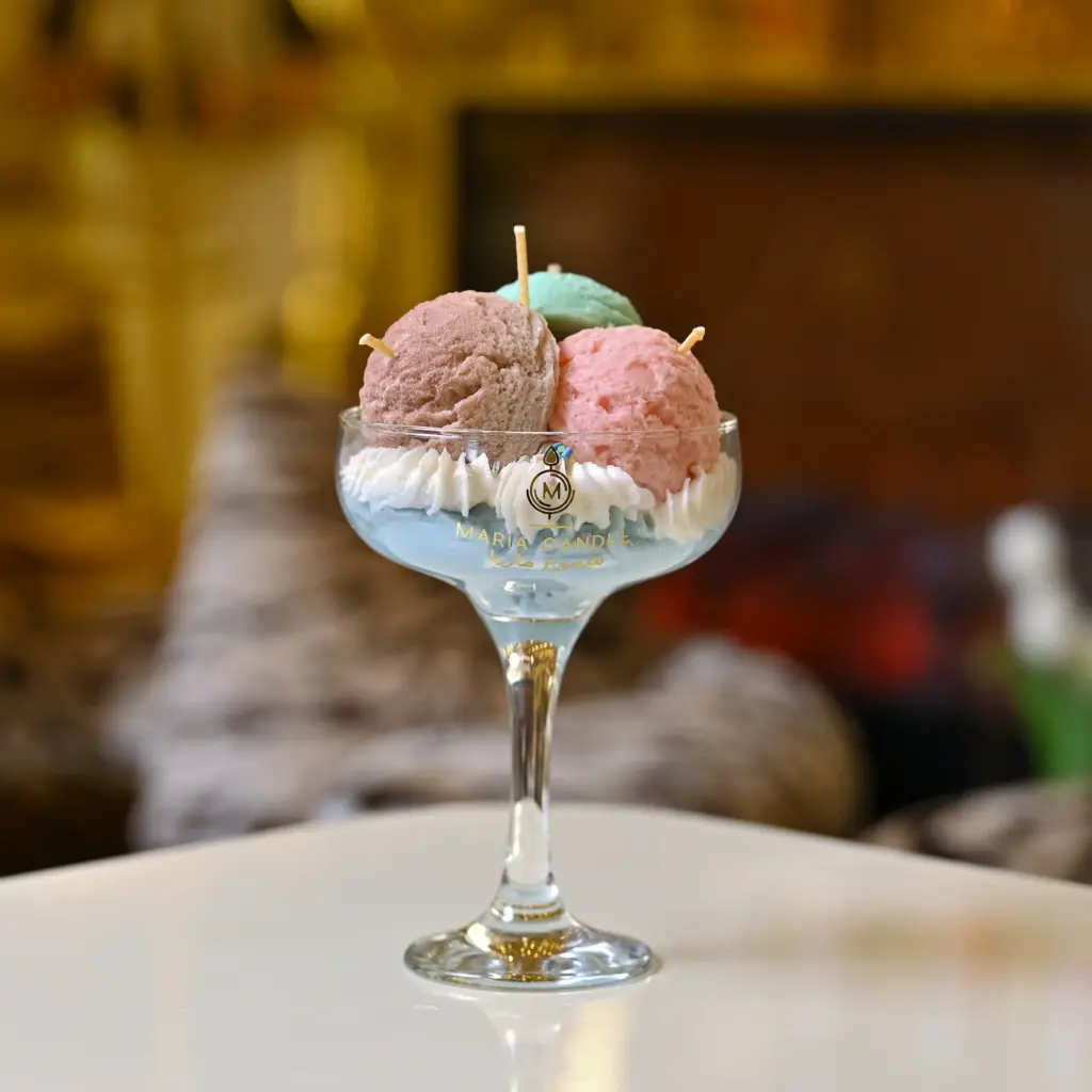 Maria signature small cup candle شمعة ماريا كوب توقيع صغيرة