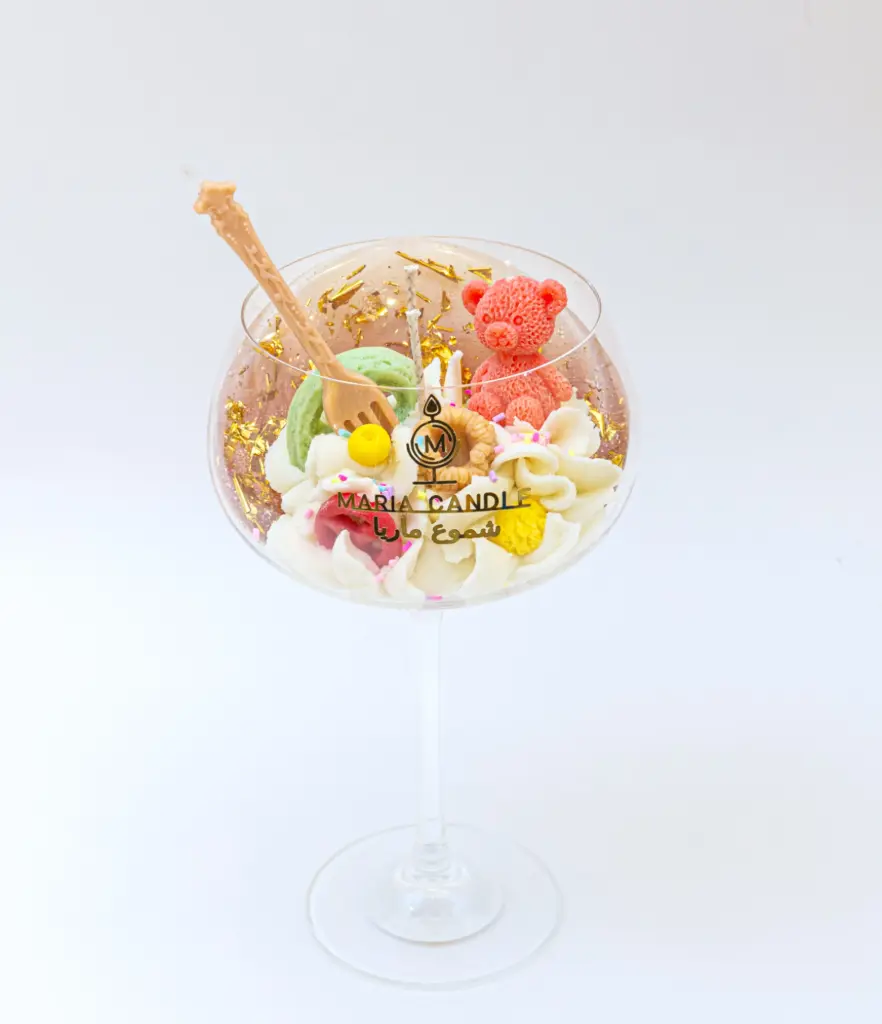 Maria signature large cup candle شمعة ماريا كوب توقيع كبيرة