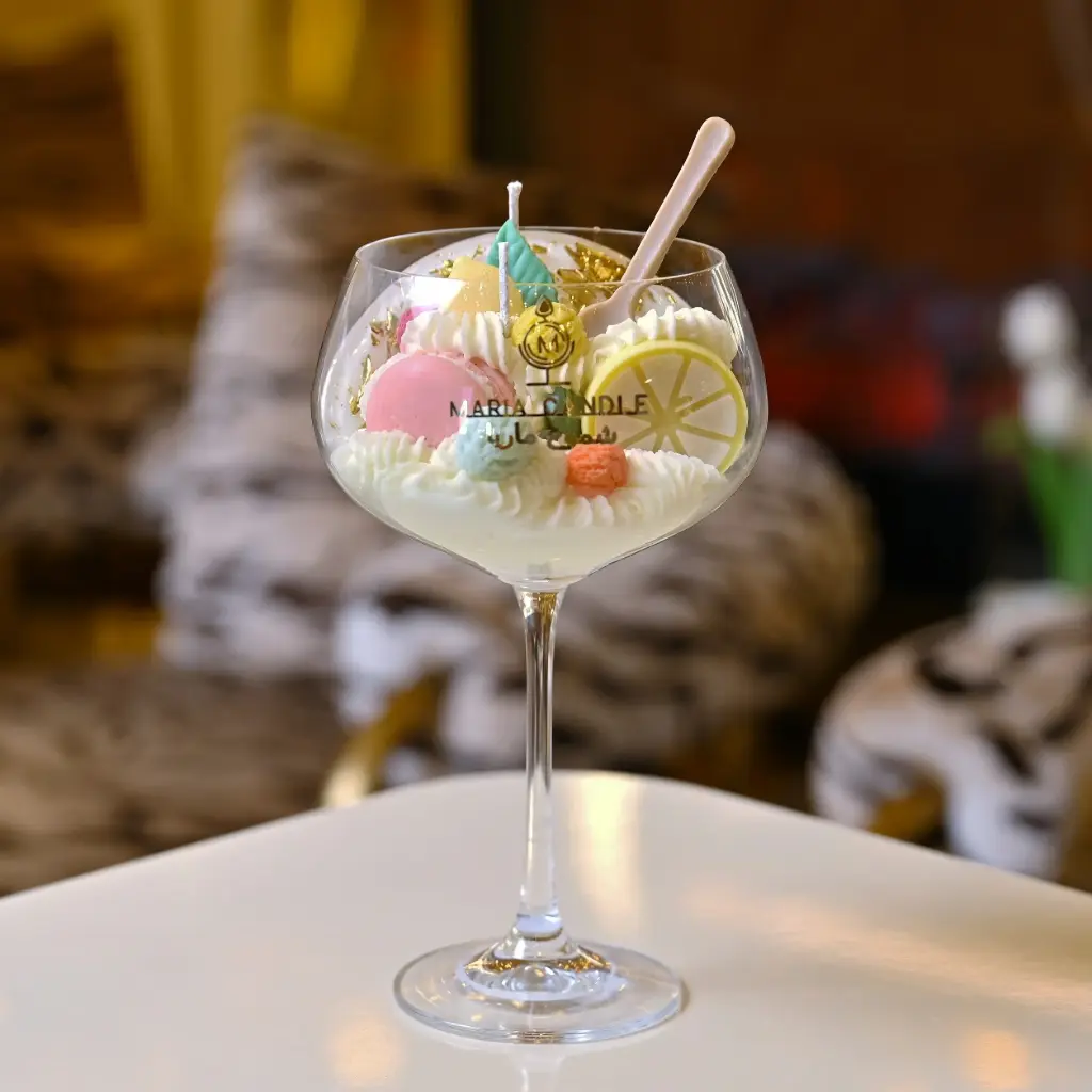 Maria signature large cup candle شمعة ماريا كوب توقيع كبيرة