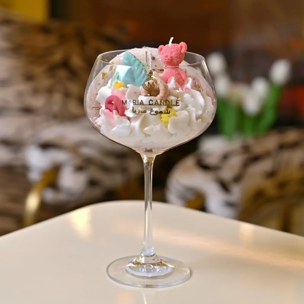 Maria signature large cup candle شمعة ماريا كوب توقيع كبيرة