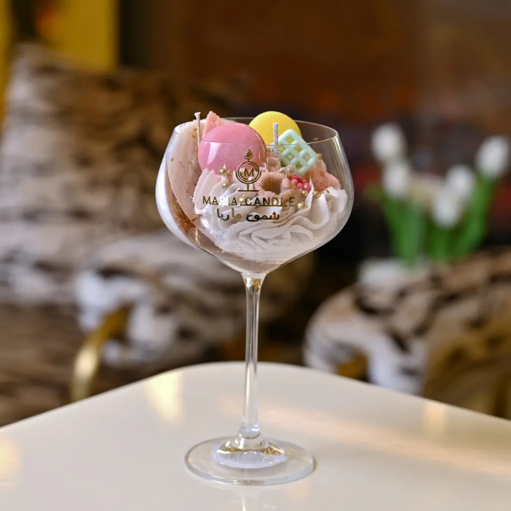 Maria signature large cup candle شمعة ماريا كوب توقيع كبيرة