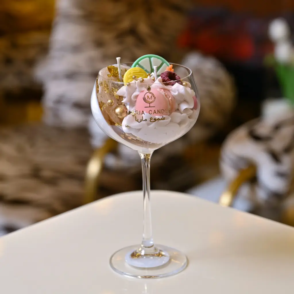 Maria signature medium cup candle شمعة ماريا كوب توقيع متوسطة