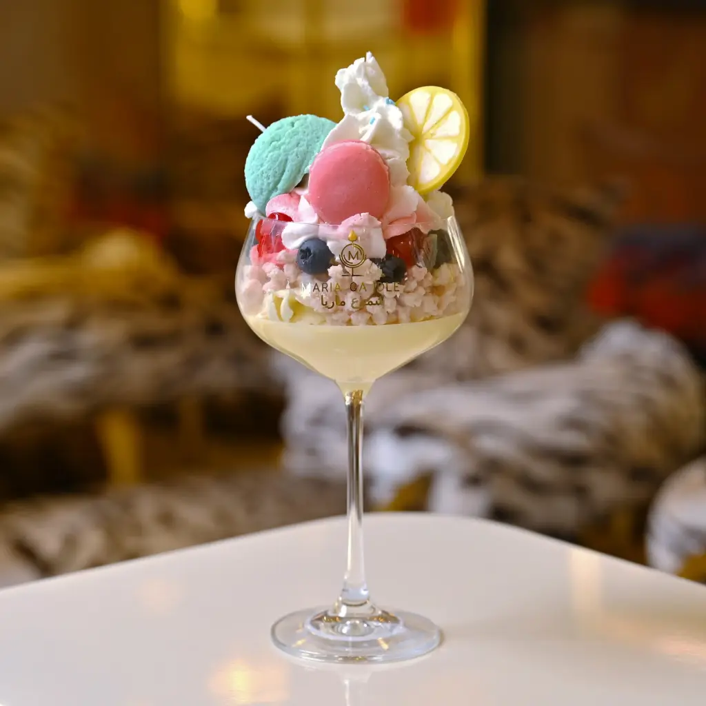 Maria signature medium cup candle شمعة ماريا كوب توقيع متوسطة