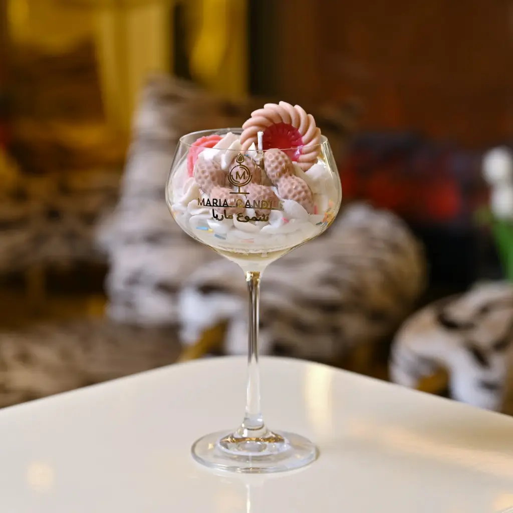 Maria signature medium cup candle شمعة ماريا كوب توقيع متوسطة