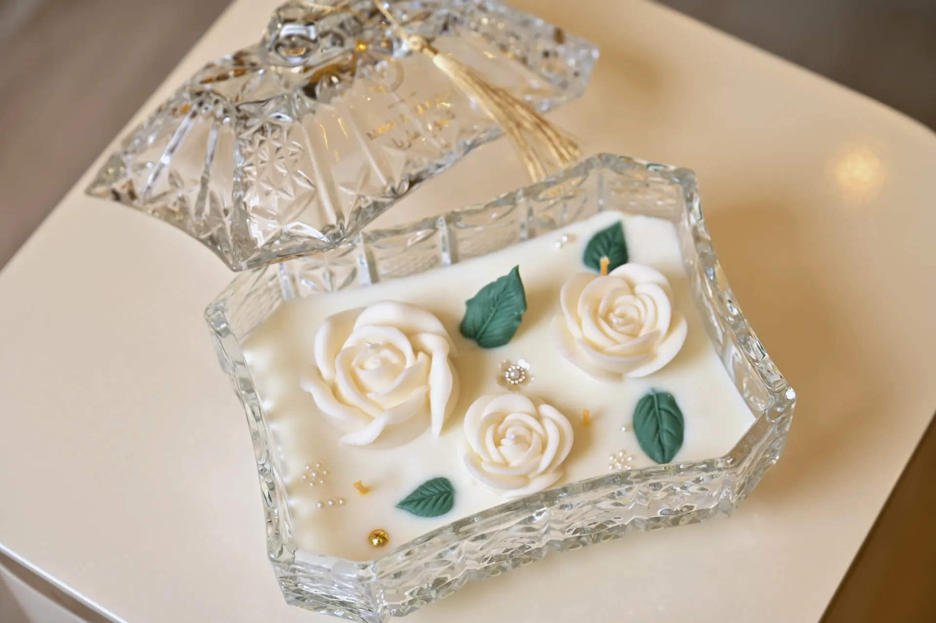 Cristal Rectangular Candle شمعة  كريستال مستطيل