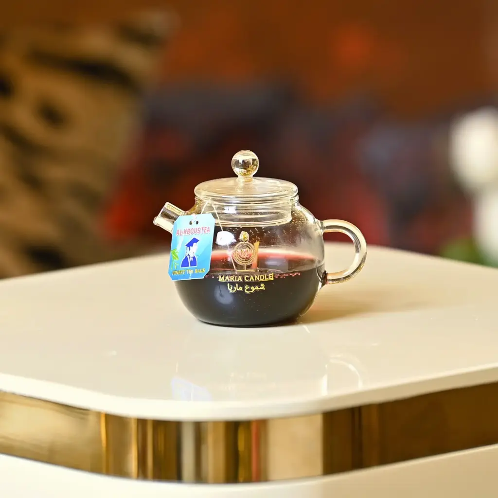 Qatarian tea teapot candle شمعة إبريق شاي قطري