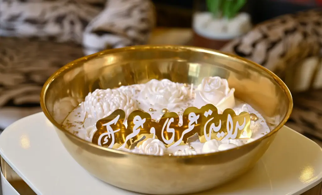 Bride Tray candle شمعة طبق عروس 