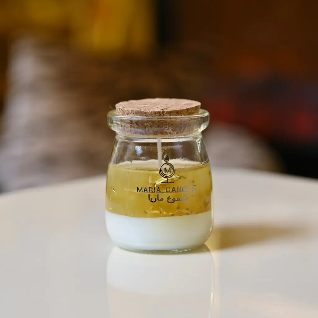 bride Traditional Glass Jar Candle شمعة العروس مرطبان زجاجي تقليدي