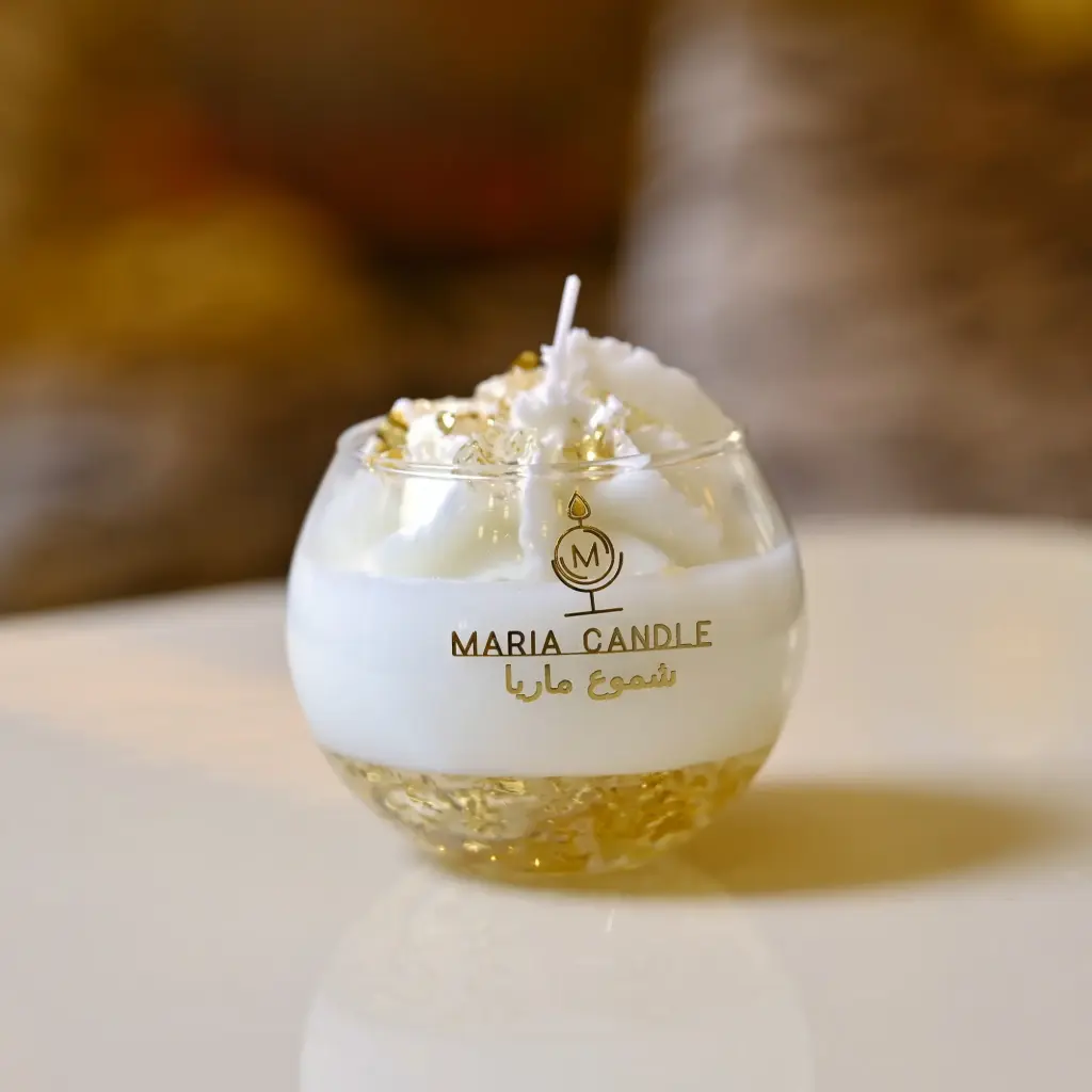 Bride Glass Jar Candle شمعة العروس مرطبان زجاجي