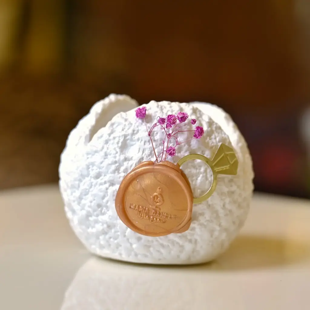 Bride Round Ceramic Candle شمعة العروس سيراميك دائرية