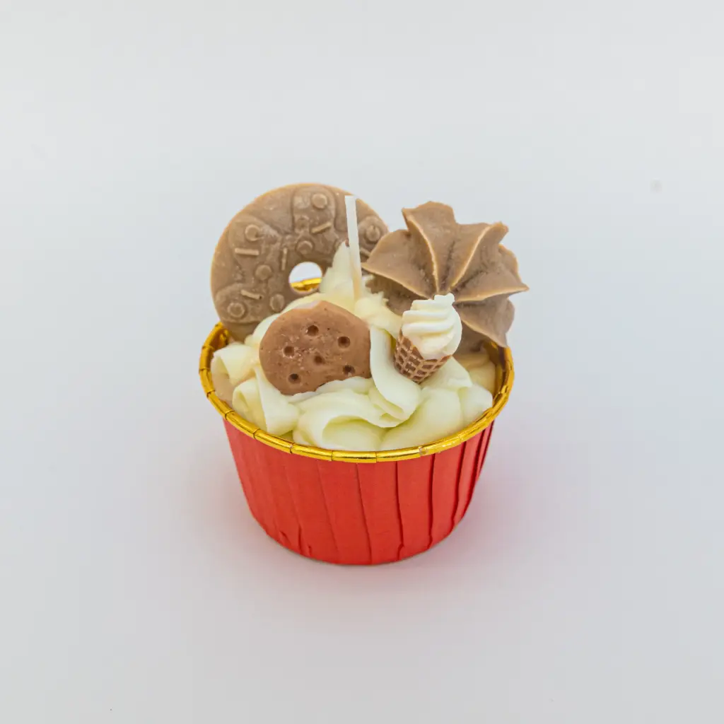 Cupcake mix candle شمعة كب كيك مشكل