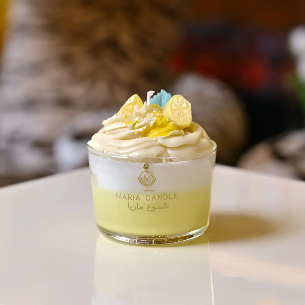 Sorbelle lemon cup candle شمعة كوب ليمون سوربيل