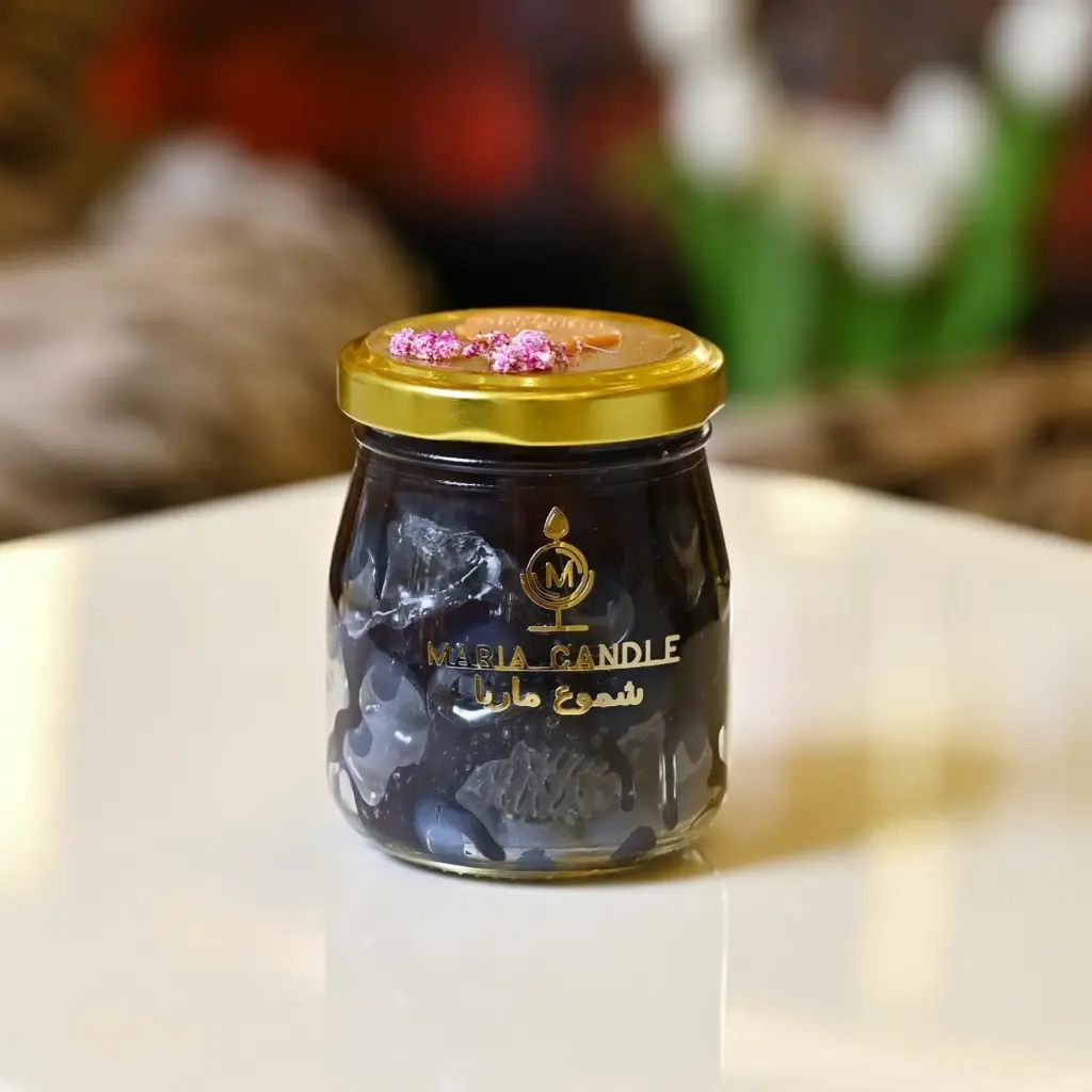 Blueberry jam Jar candle شمعة مرطبان مربى التوت الأزرق