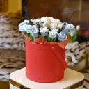 Maria Leather bouquet of flower candle extra large شمعة باقة زهور ماريا جلد كبيرة جدًا